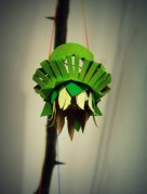 DIY cardboard lantern. (Photo/Kendra Yost)
