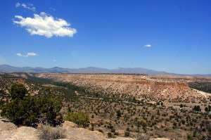A large mesa in near Santa Fe, New Mexico.